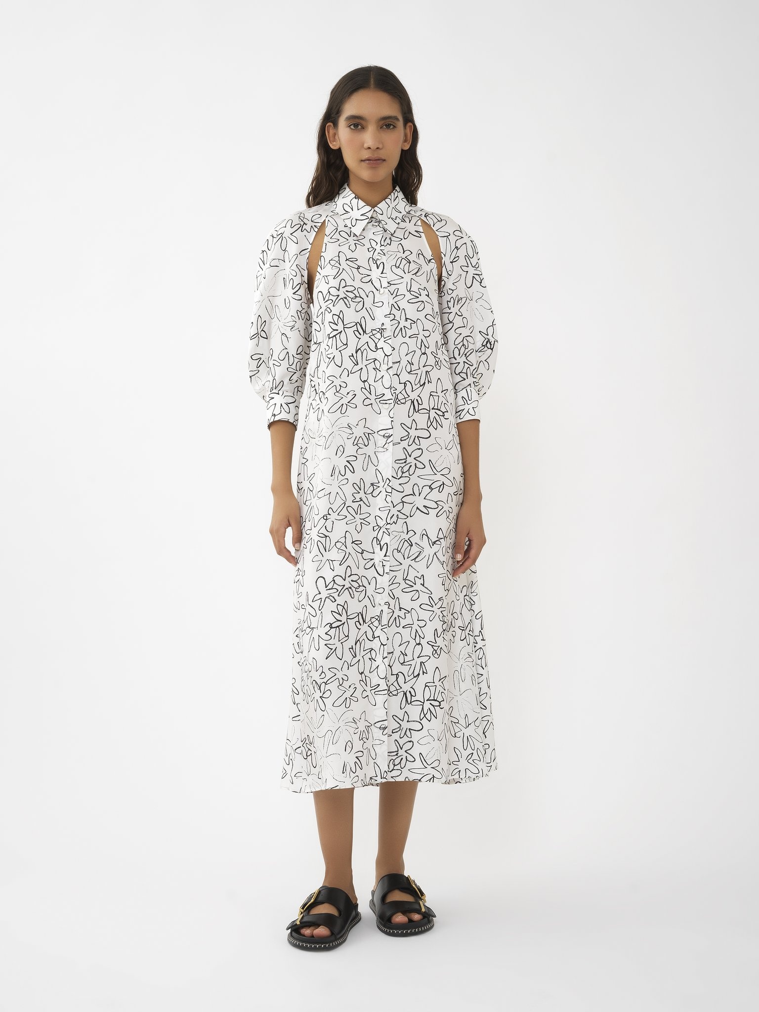 CUT-OUT SHIRT DRESS - 3