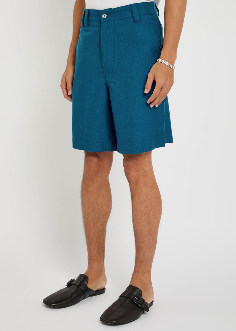 The Elder Statesman The Elder Statesman Pashmina Wool and Cashmere-blend Shorts outlook