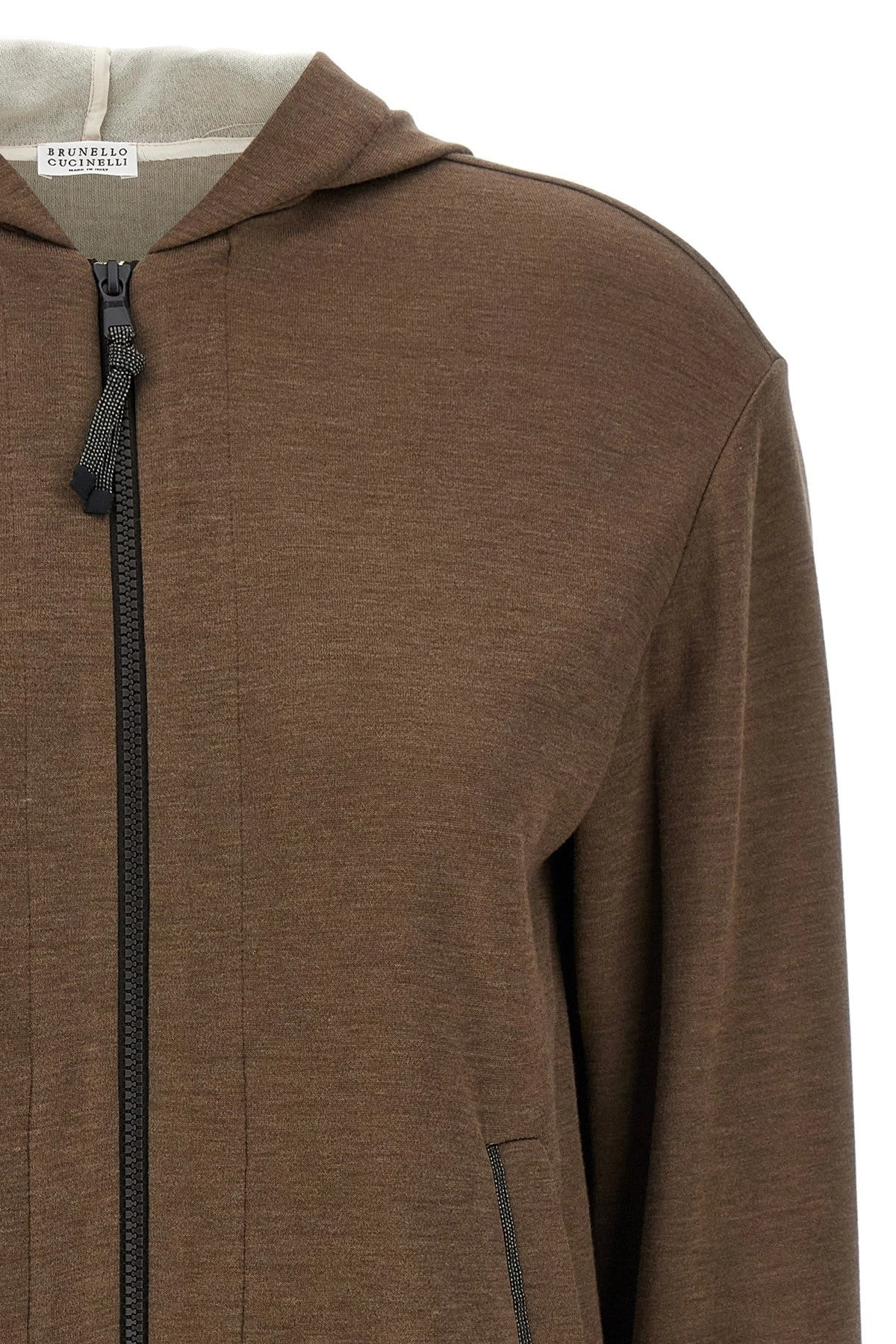 Brunello Cucinelli Women 'Precious Zipper Pull' Hoodie - 3
