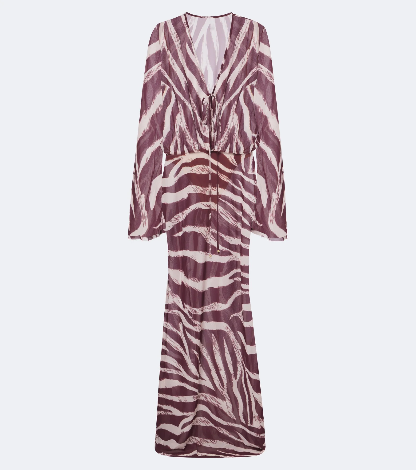 Nema zebra-print maxi dress - 1