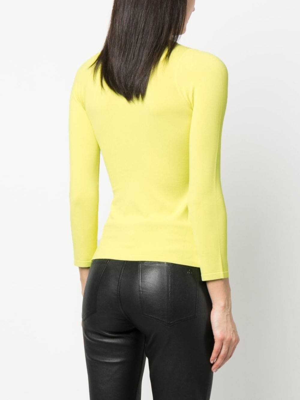 shoulder cut-out knit top - 4