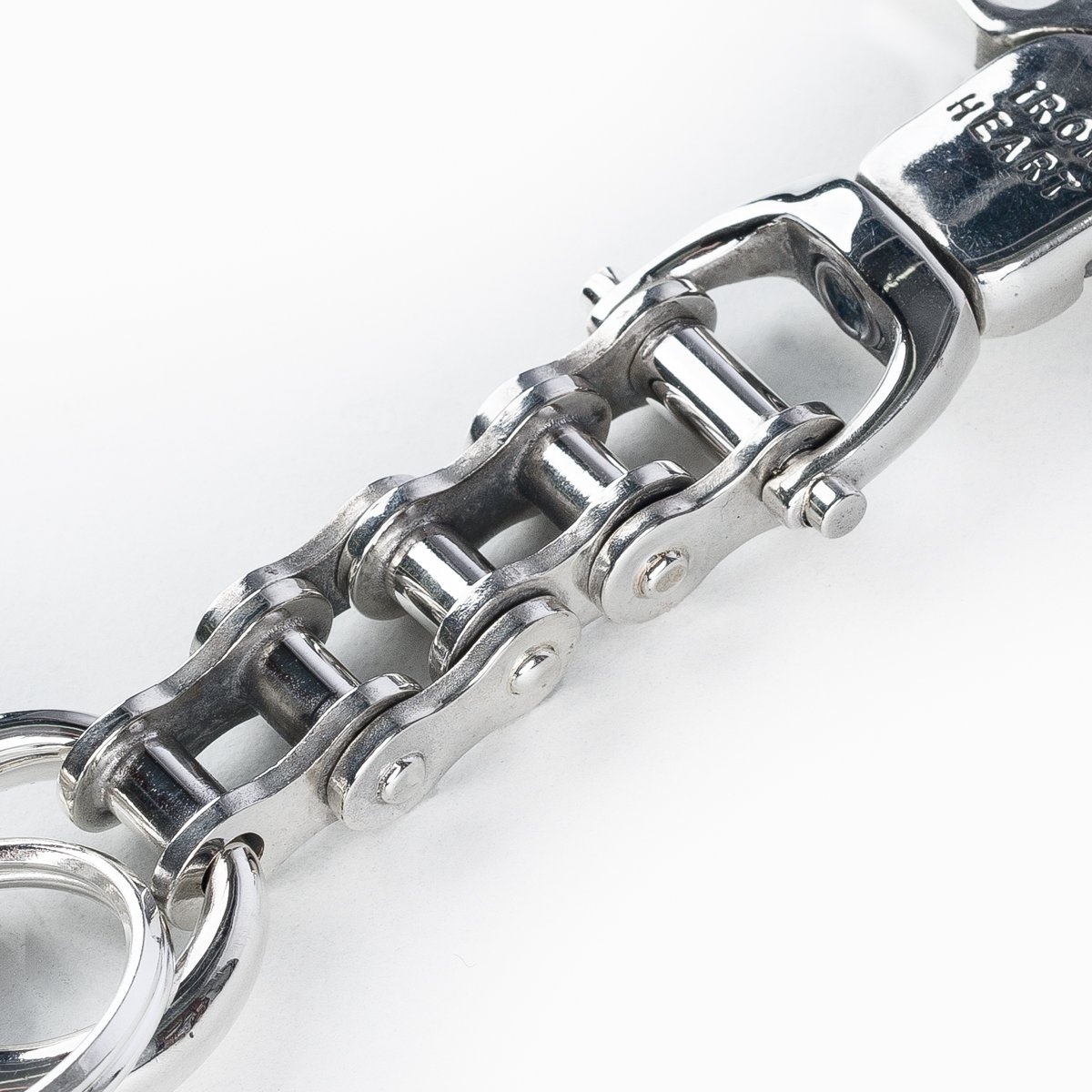 IHSI-27 "Motorcycle Chain" Keychain - Sterling Silver - 3