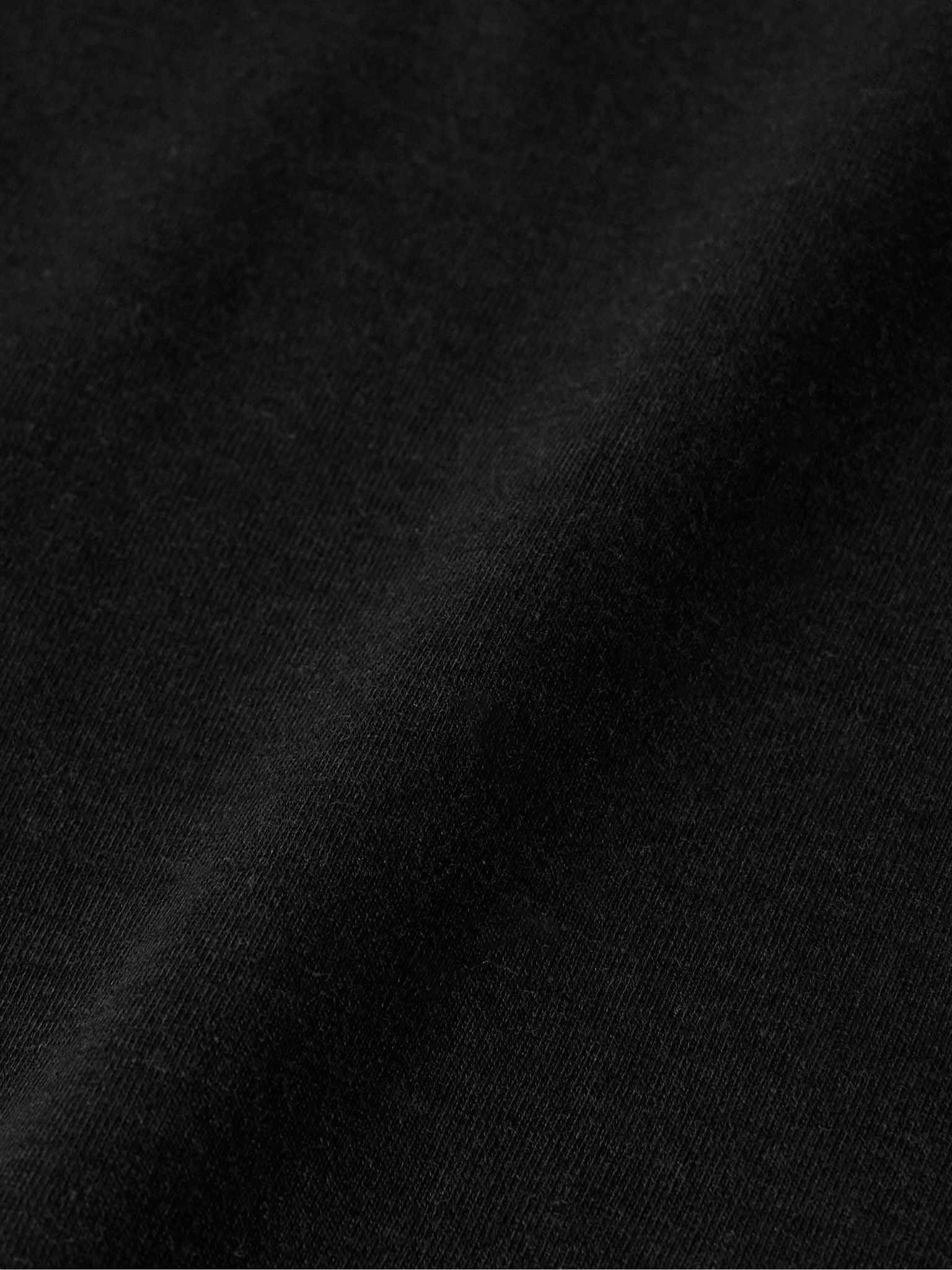 Slim-Fit Lyocell and Cotton-Blend Jersey T-Shirt Black - 4