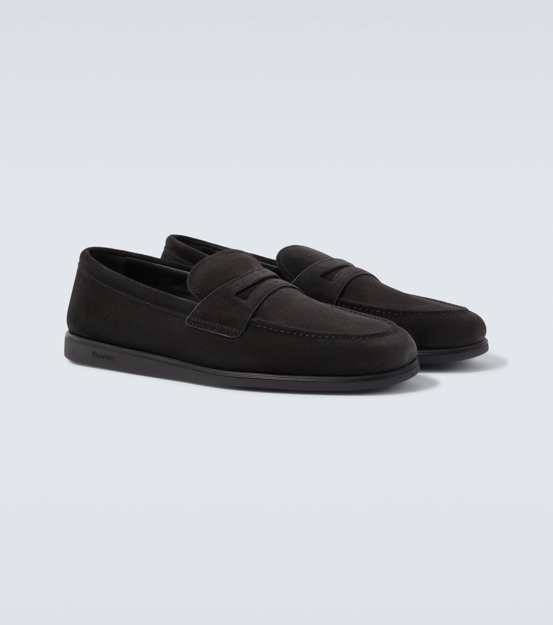 Portsmouth suede penny loafers - 5