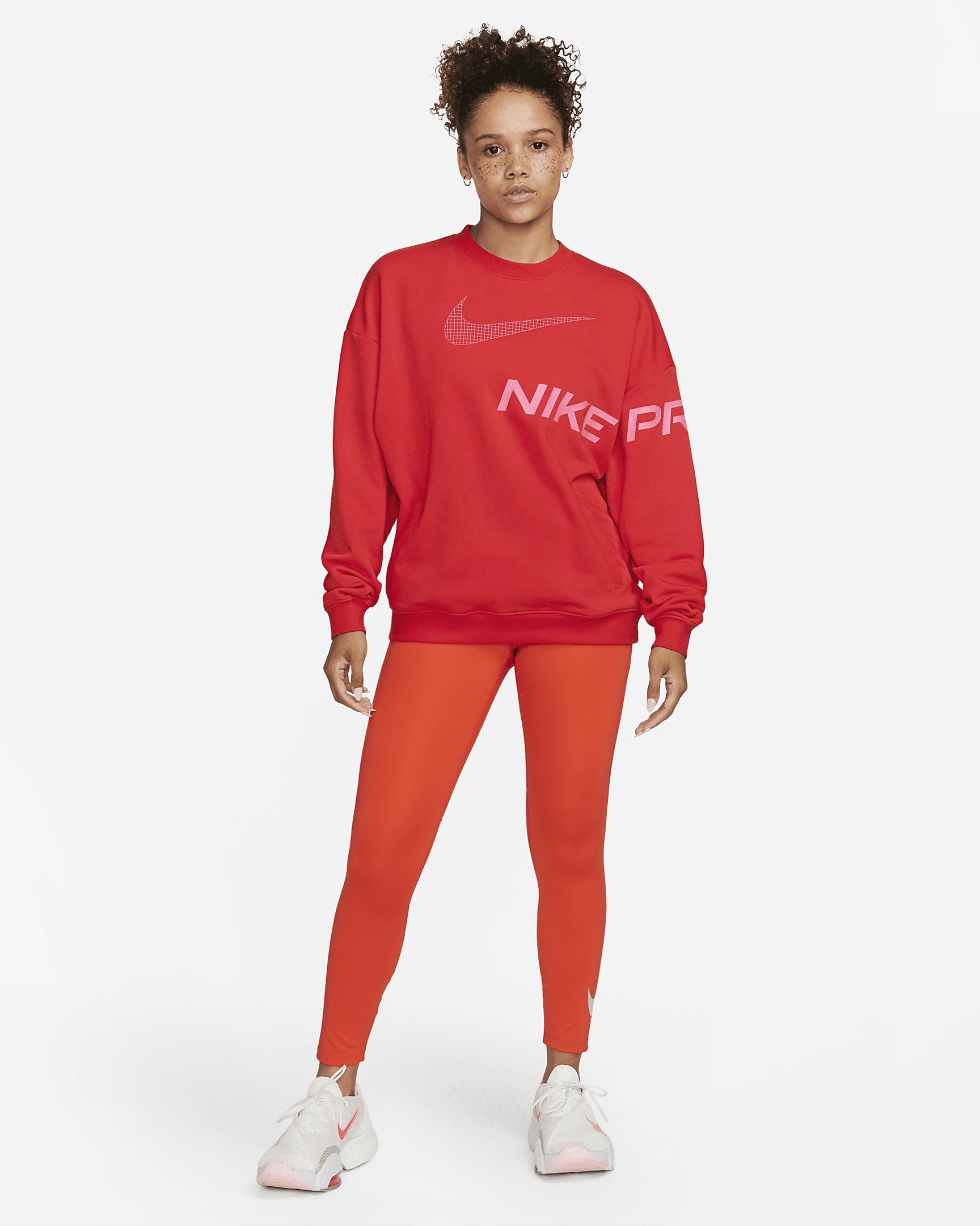 Nike Dri-FIT Get Fit Women's French Terry Graphic Crew-Neck Sweatshirt - 6