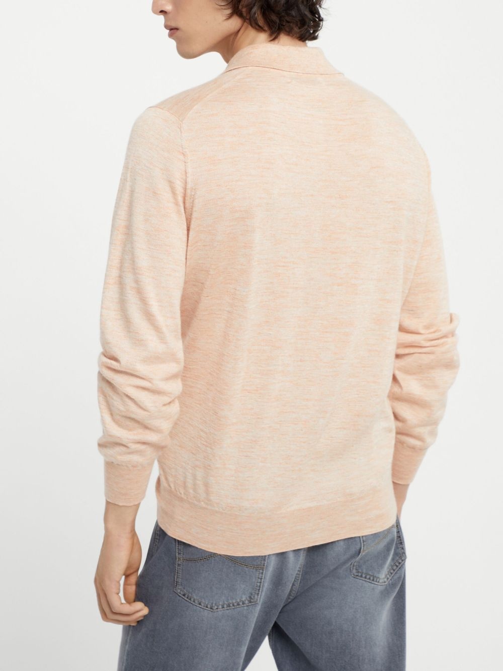 cashmere-silk knitted polo shirt - 4