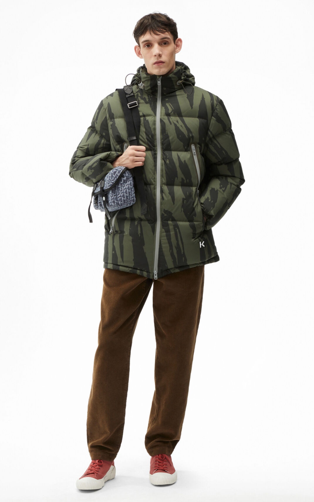 Pleat Camo' down jacket - 3