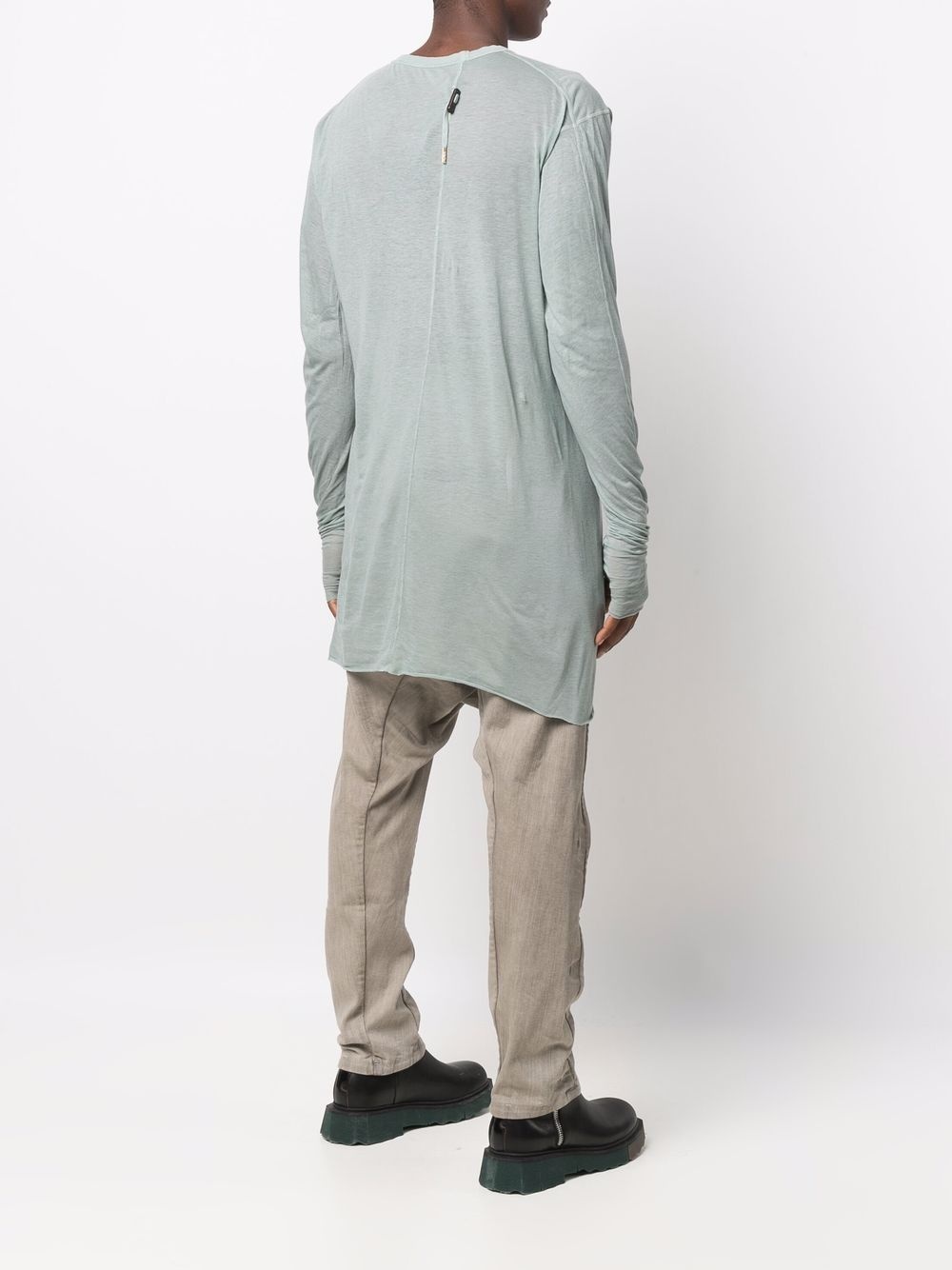 tonal-stitching long-sleeved T-Shirt - 4