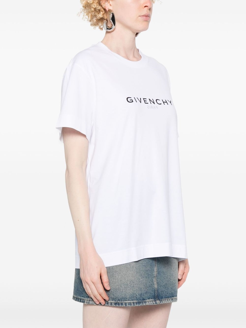 logo-print cotton T-shirt - 3