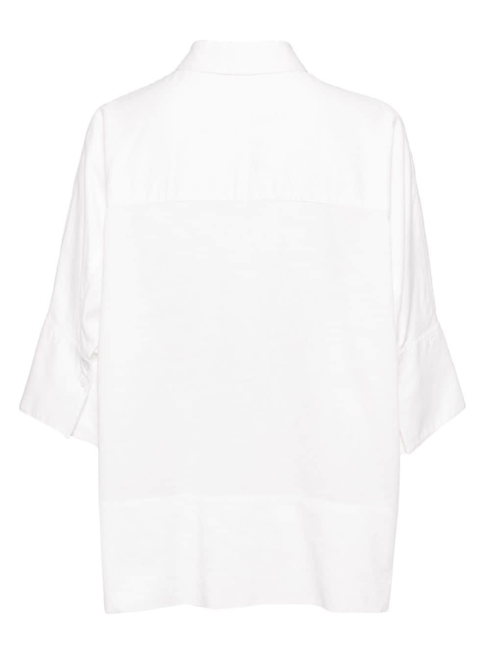 half-sleeve cotton shirt - 2