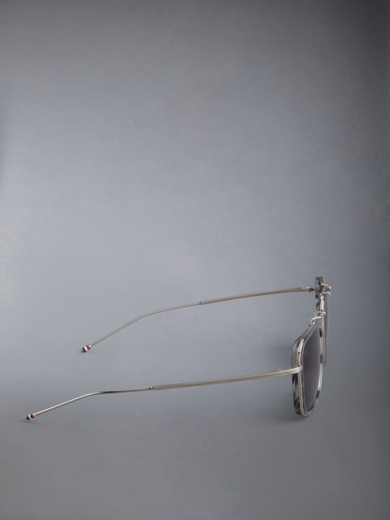 Acetate And Titanium Aviator Sunglasses 4