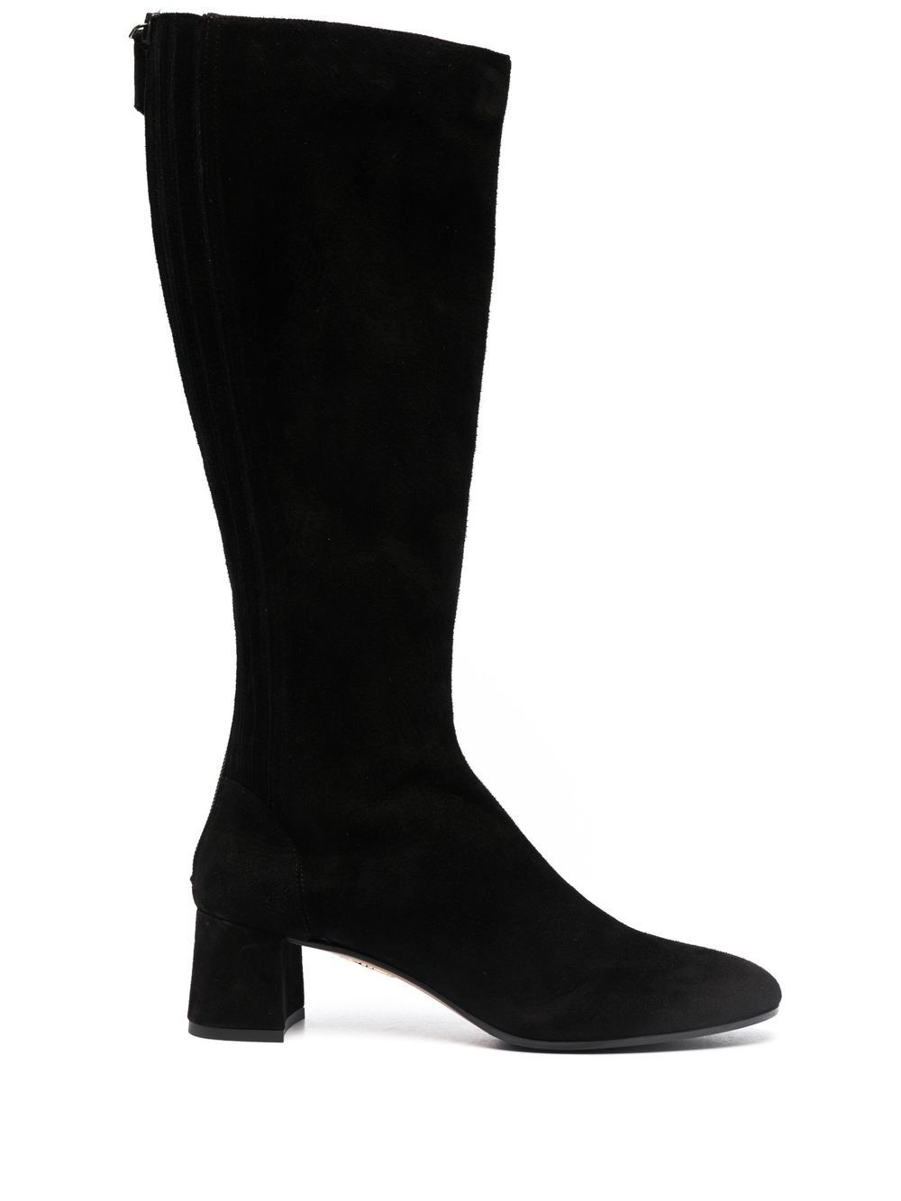 round-toe knee-length boots - 1