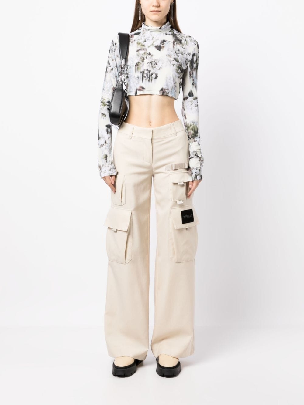 Toybox wide-leg cargo trousers - 3
