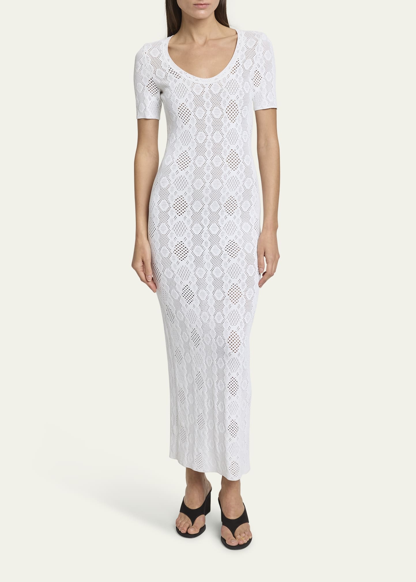 Python Lace Knit Midi Dress - 2