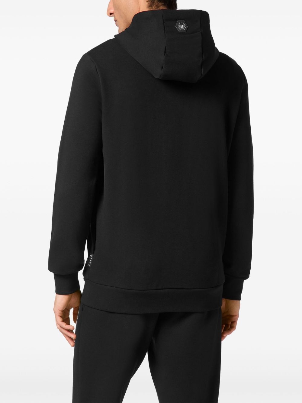 embroidered zipped hoodie - 4