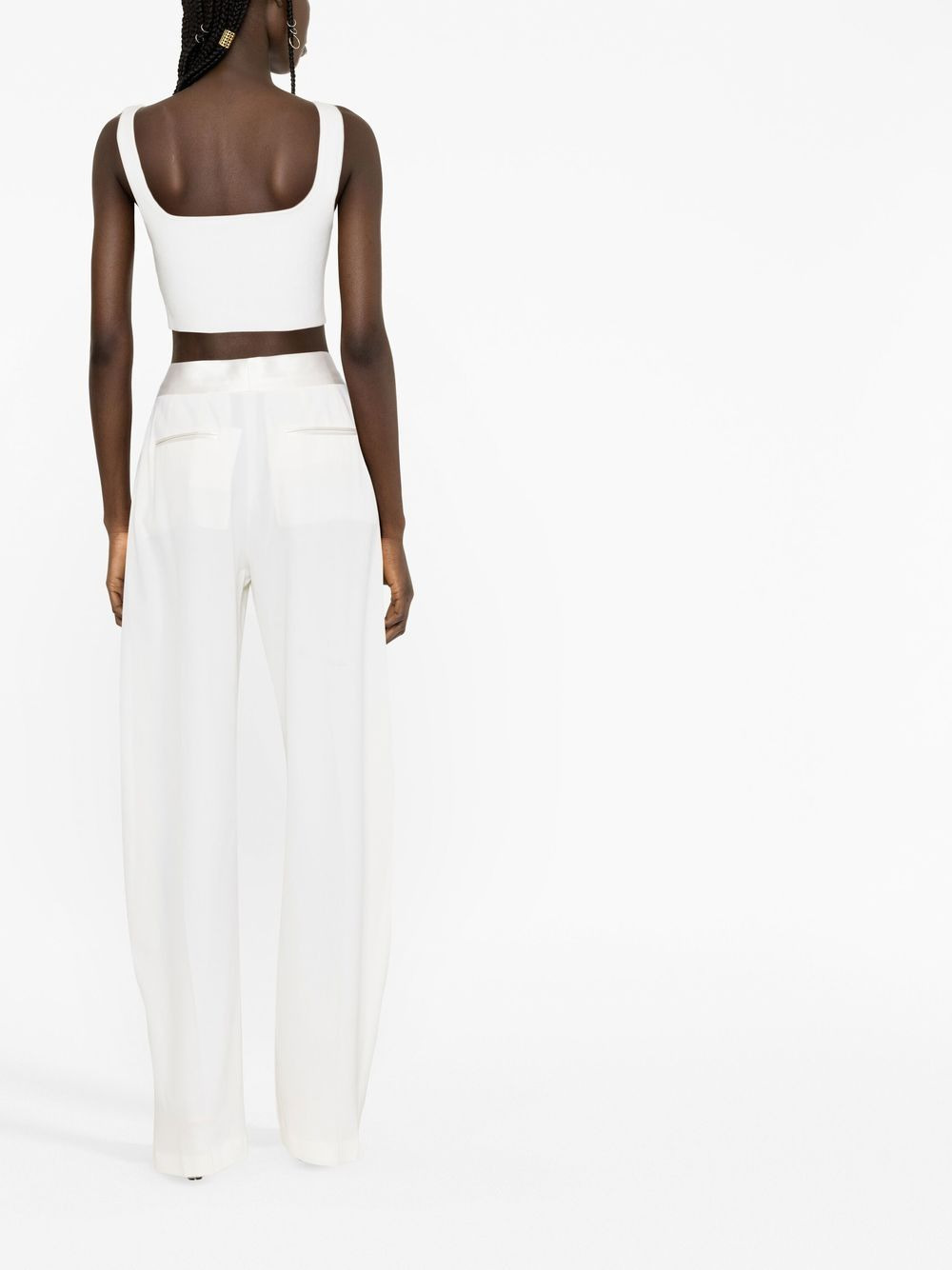 silk tapered trousers - 4