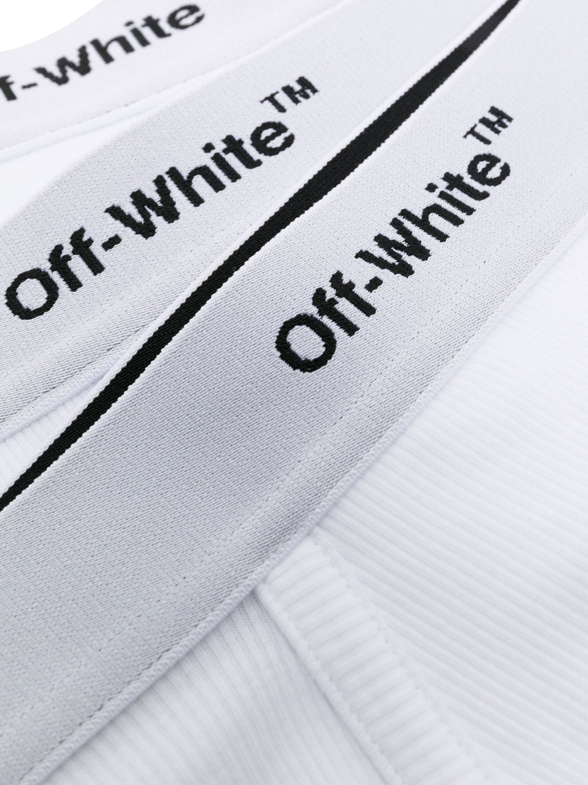 white logo waistband boxer briefs set - 4