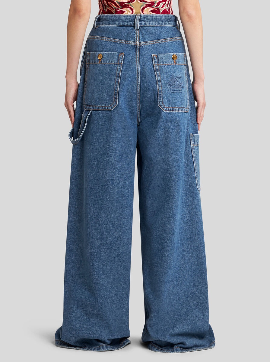 WIDE-LEG DENIM JEANS - 5