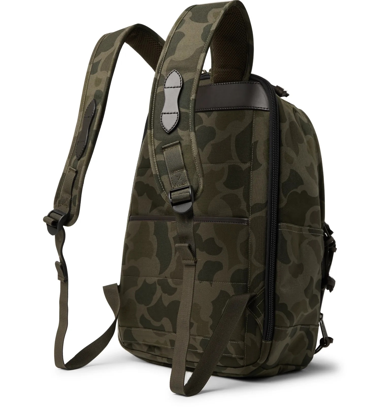 Dryden Leather-Trimmed CORDURA Backpack - 14