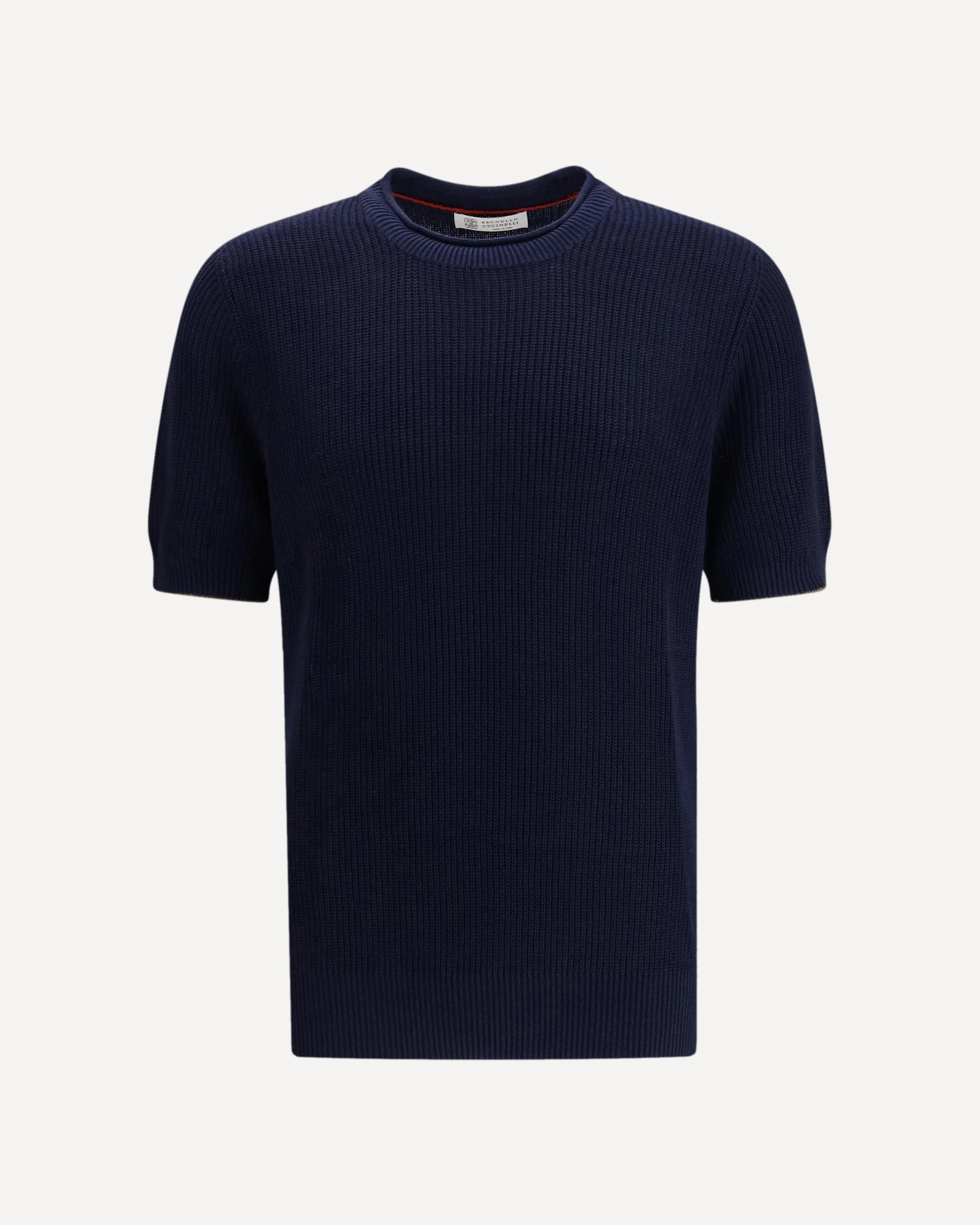 Cotton and linen knit T-Shirt - 1