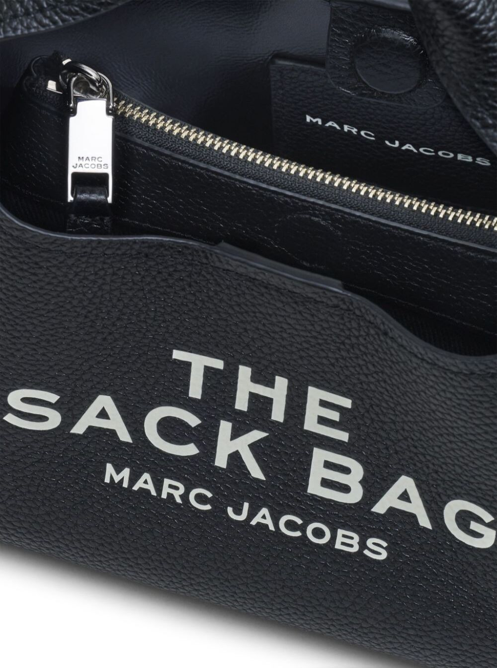 Marc Jacobs Women 'The Mini Sack' Black Handbag With Logo In Leather Woman - 4