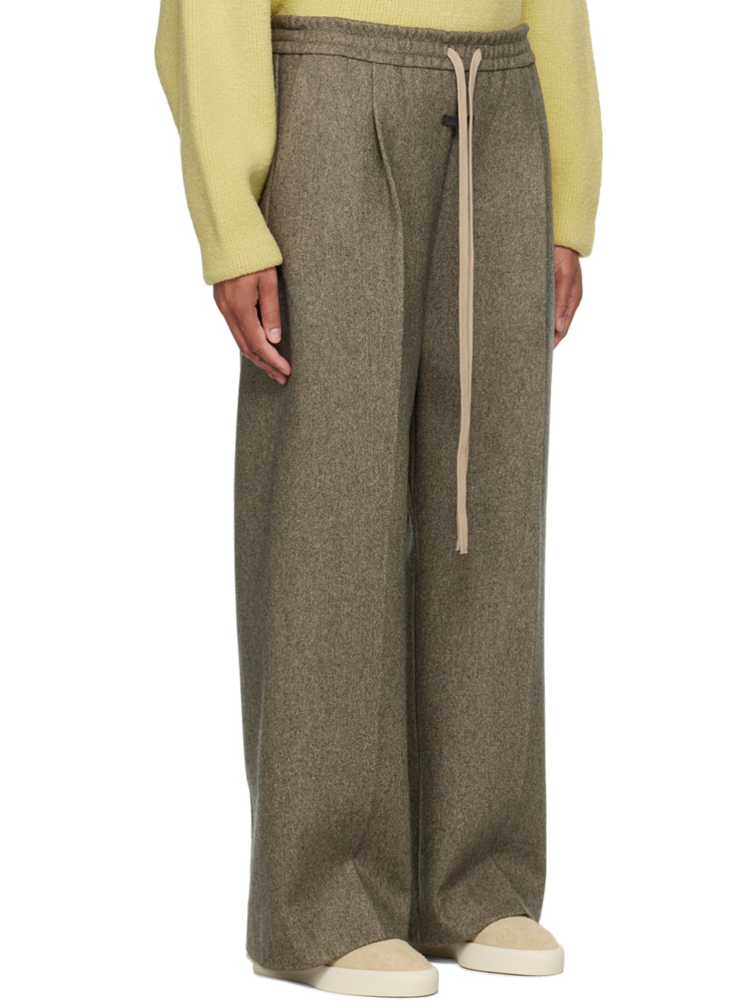 Gray Drawstring Lounge Pants - 2