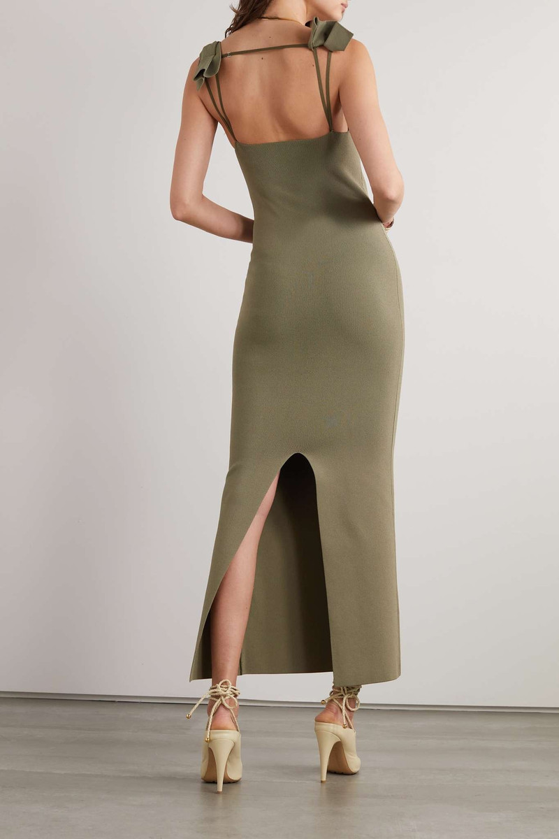 Open-back stretch-knit maxi dress 3