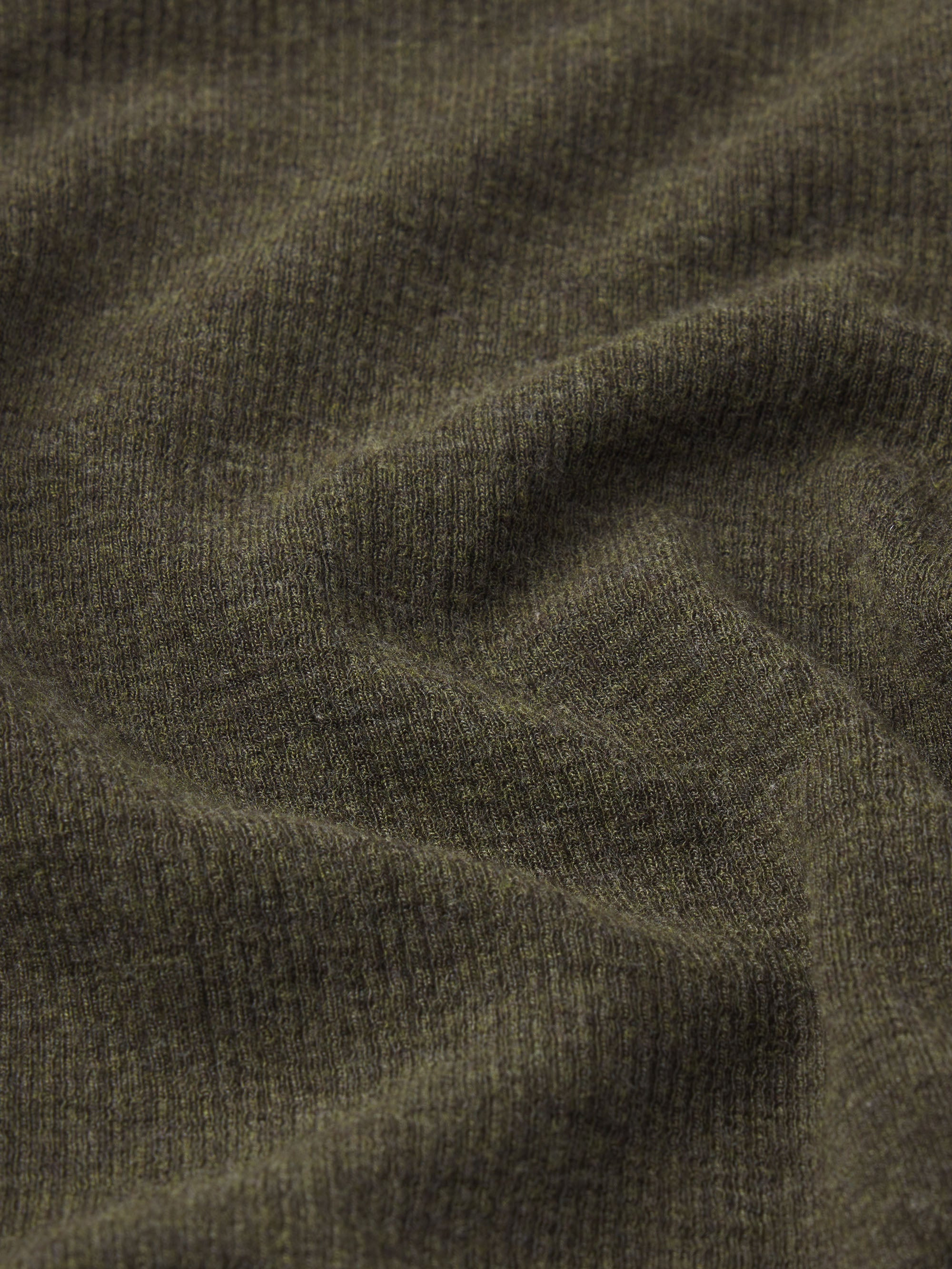 The Heather Rib Crew Tee in Rich Military Heather - 4