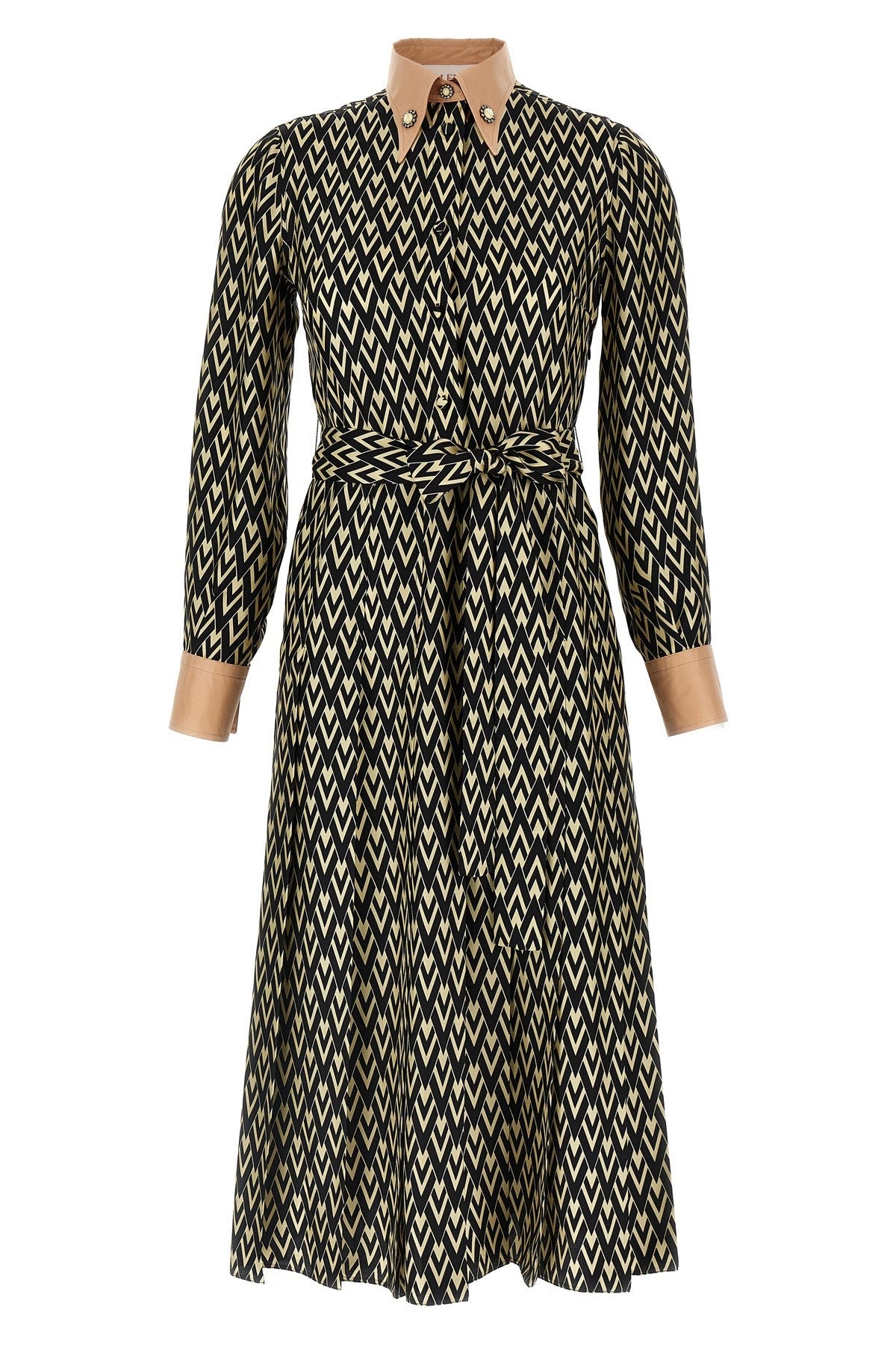 Valentino Garavani Women Valentino Garavani 'Toute La V' Midi Dress - 1