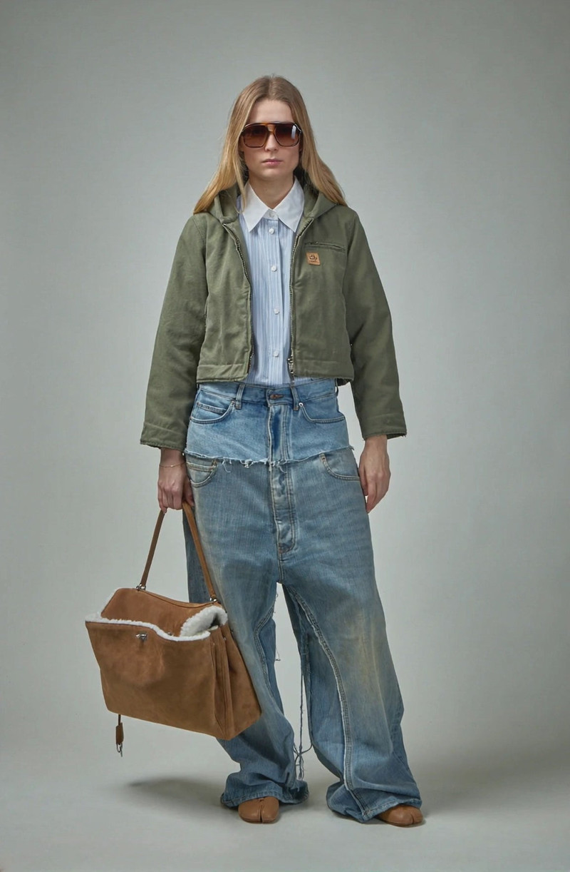 BALENCIAGA Shrunk Hooded Workwear Parka outlook