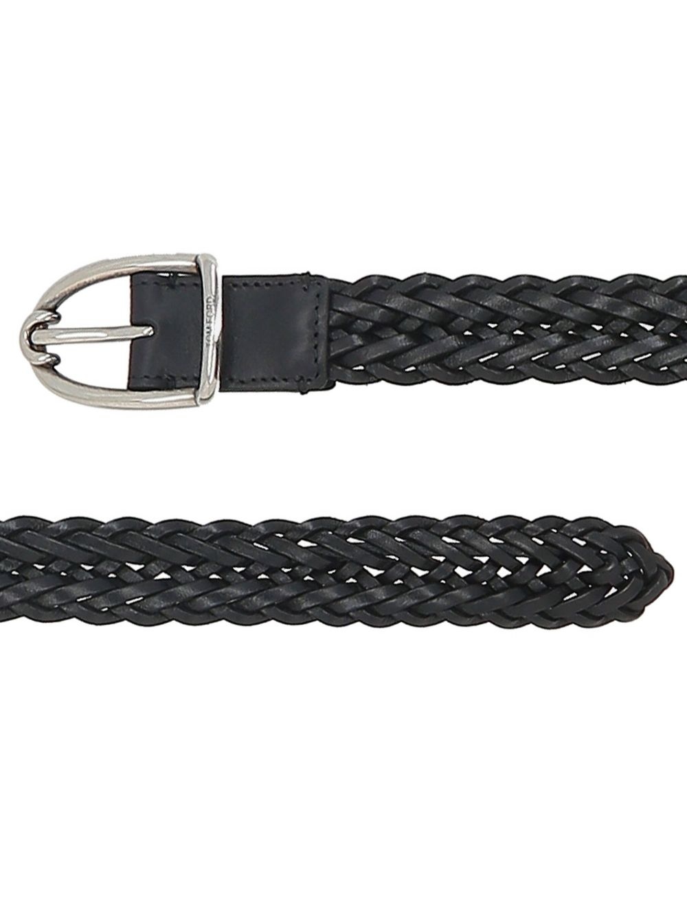 braided leather belt - 3