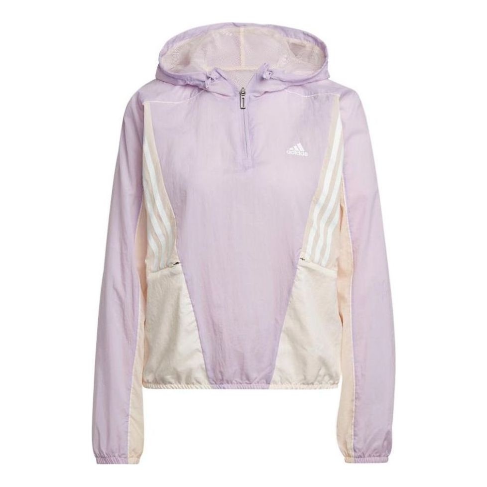 (WMNS) adidas Hyperglam Hooded Track Top Asia Sizing 'Purple' HZ9711 - 1