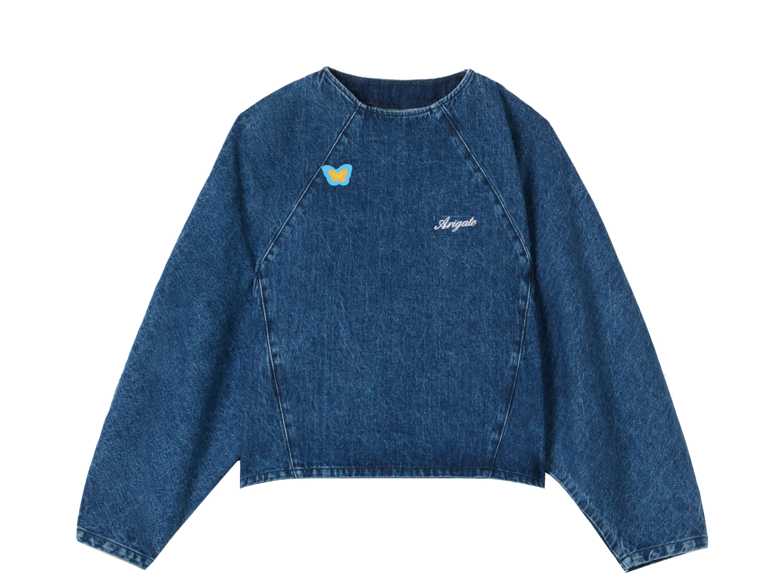 Daisy Denim Sweater - 1