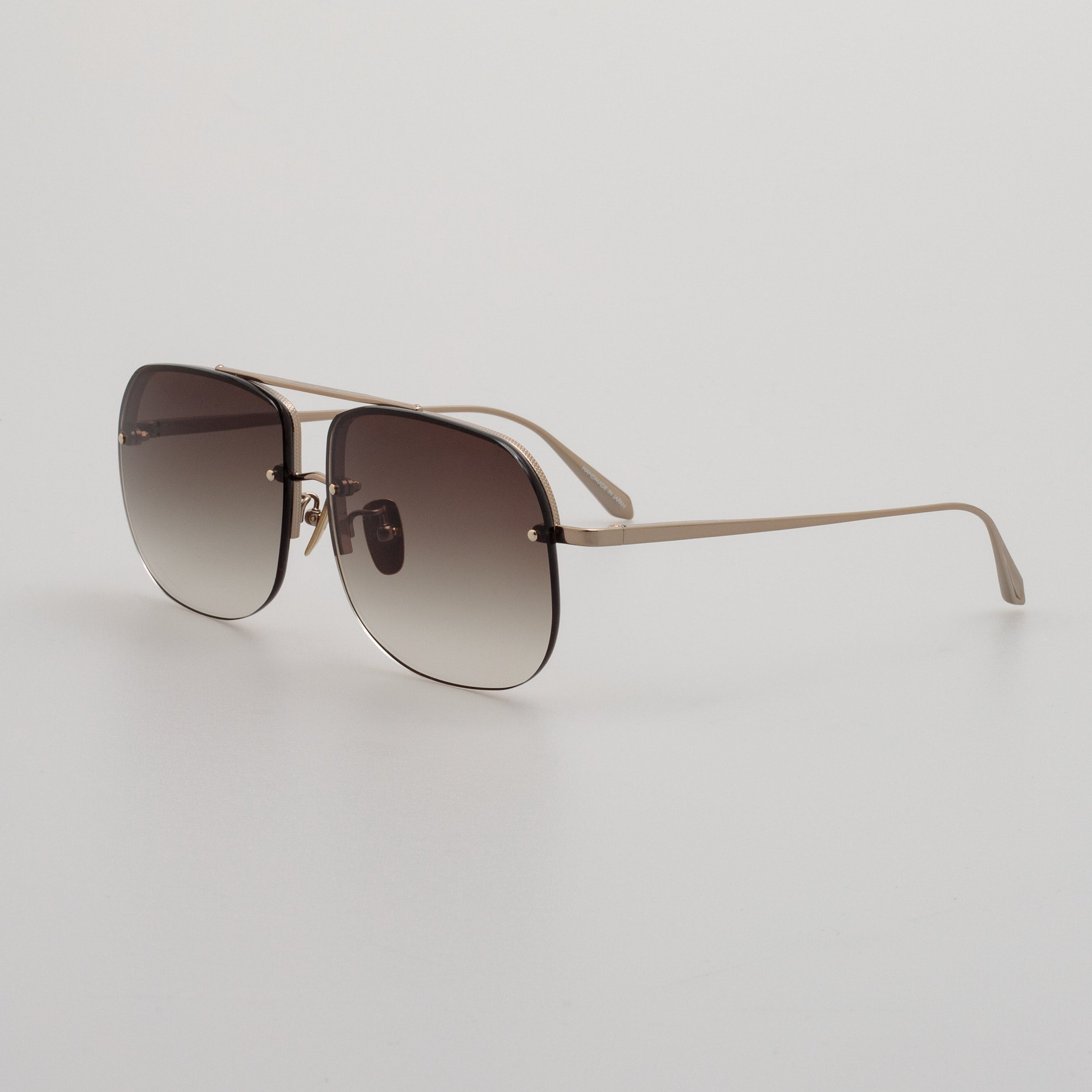 Seren Aviator Sunglasses in Light Gold - 2