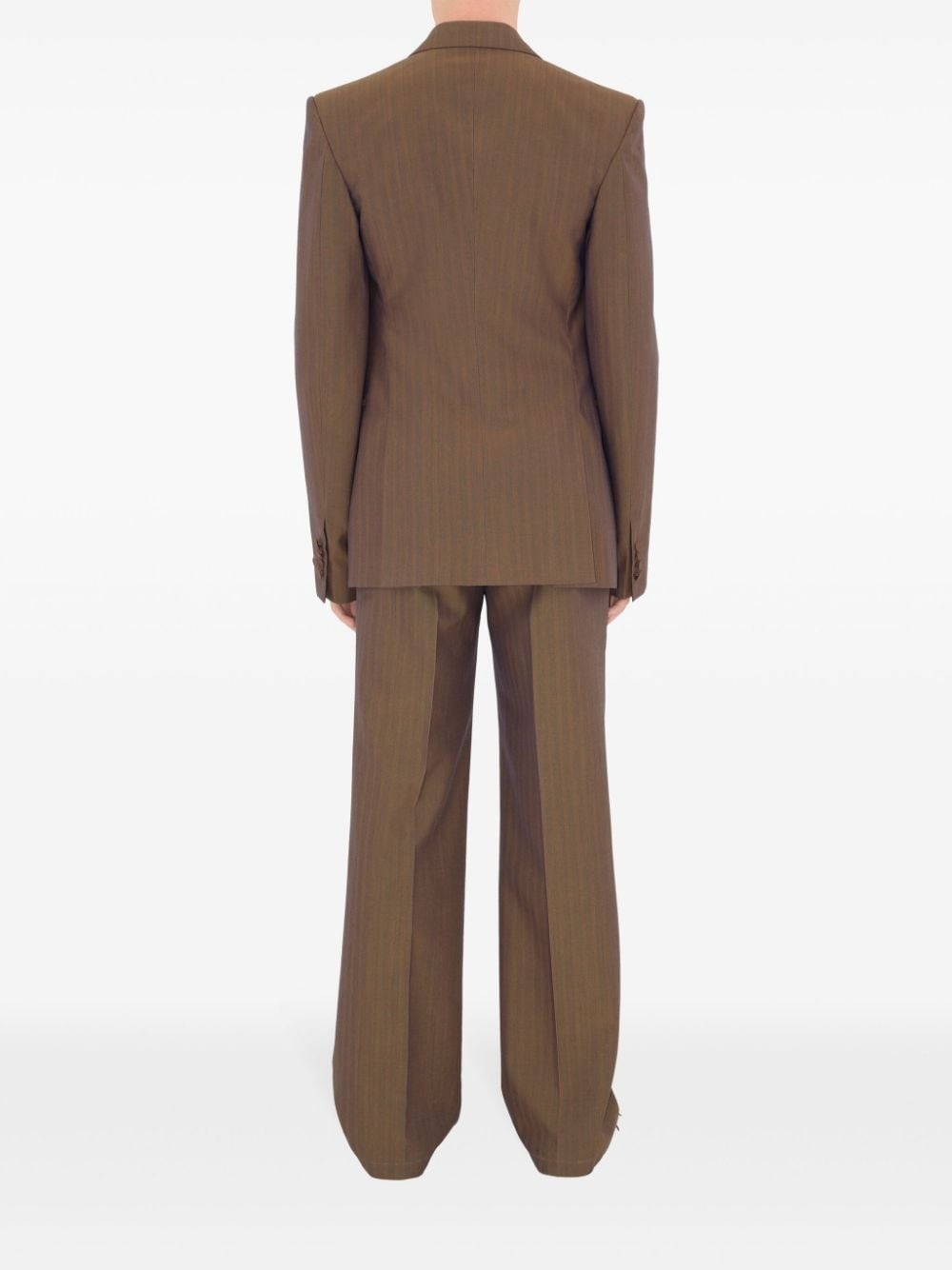 double-breasted wool blazer - 4