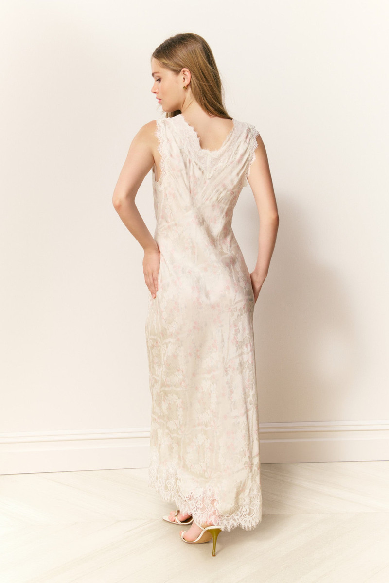 Mira Silk-Blend Floral Slip Dress 4
