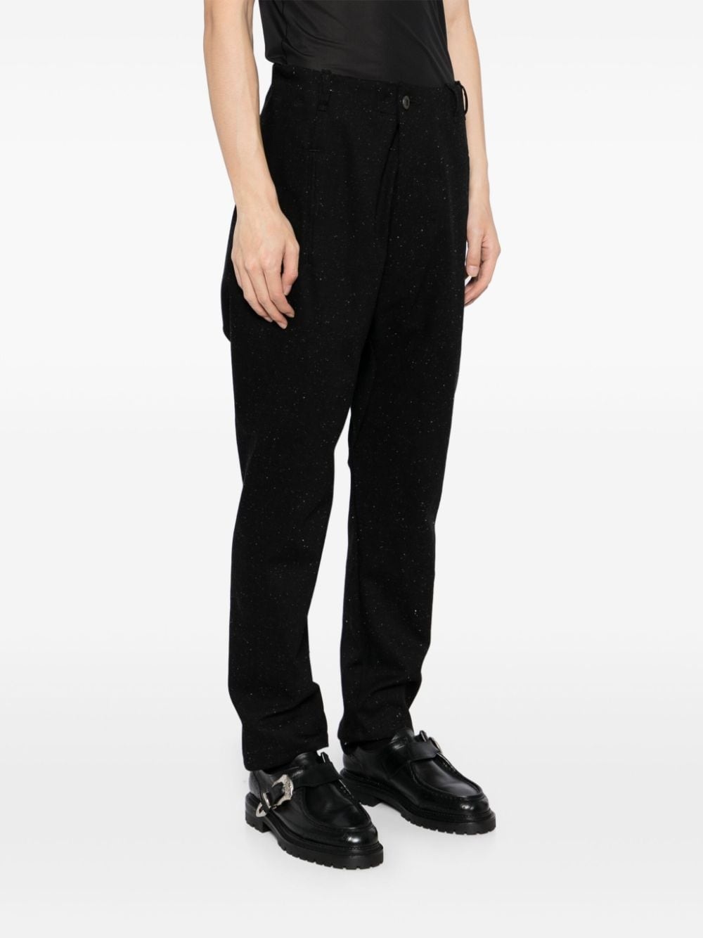 dyed drop-crotch trousers - 3