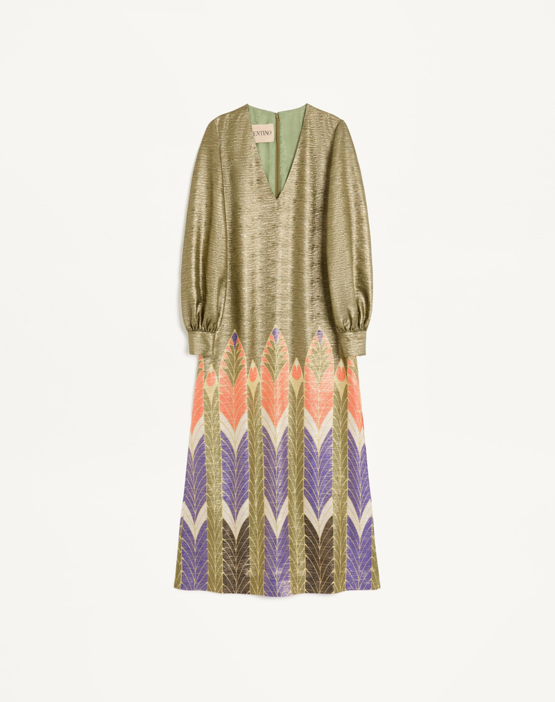 LUREX DRESS WITH VOYAGE IMAGINAIRE PRINT - 1