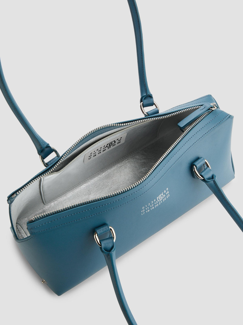 Women's New Bauletto Medium Leather Bowler - Petrol 4
