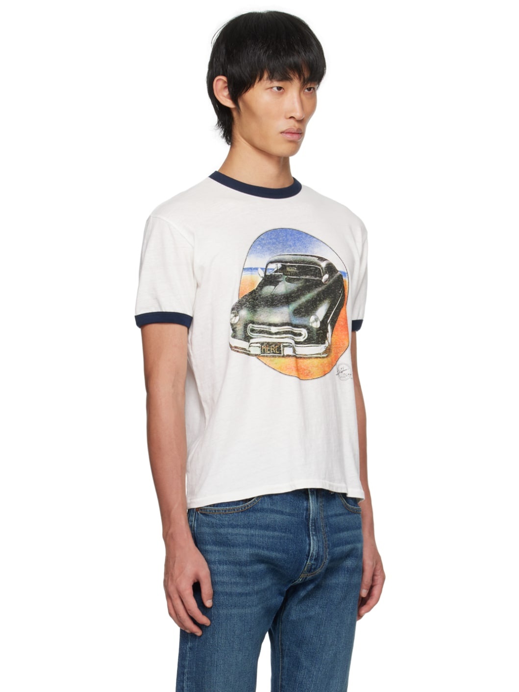 White Ringer T-Shirt - 2