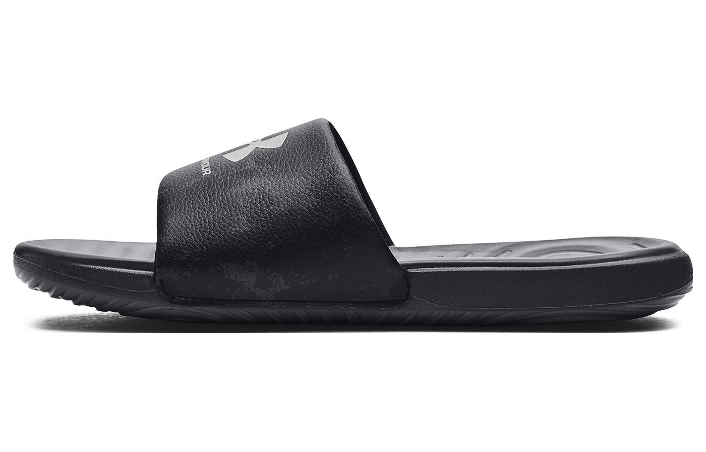 Under Armour Ansa Graphic Slides 'Black Pitch Grey' 3024434-018 - 2