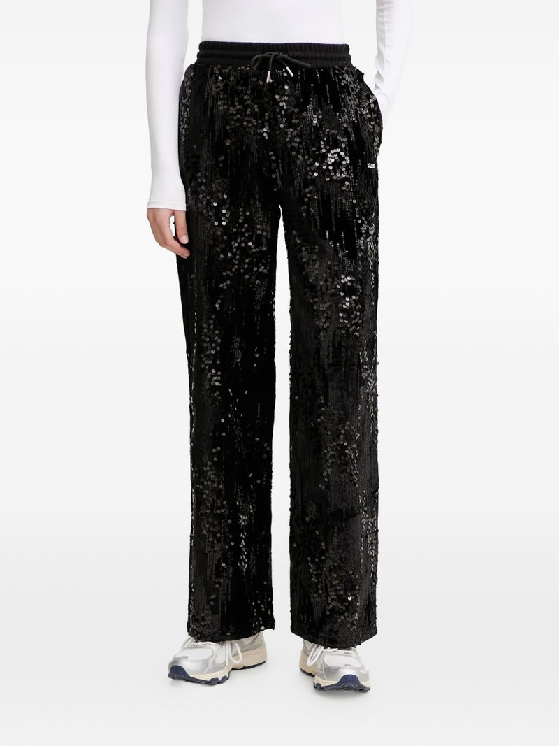 sequin-embellished trousers 1