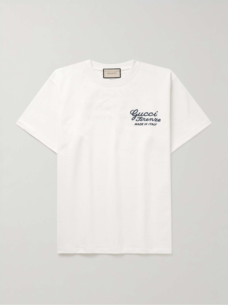 Logo-Embroidered Cotton-Jersey T-Shirt 1