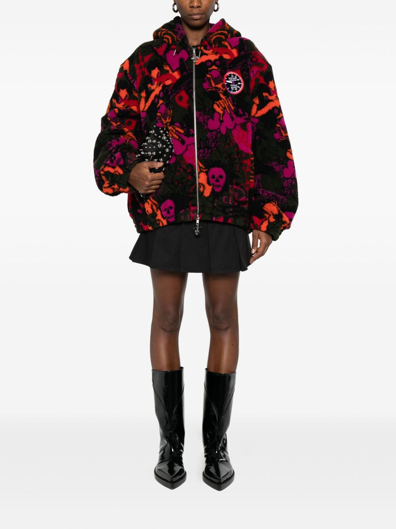 Chopova Lowena skull-print fleece jacket outlook