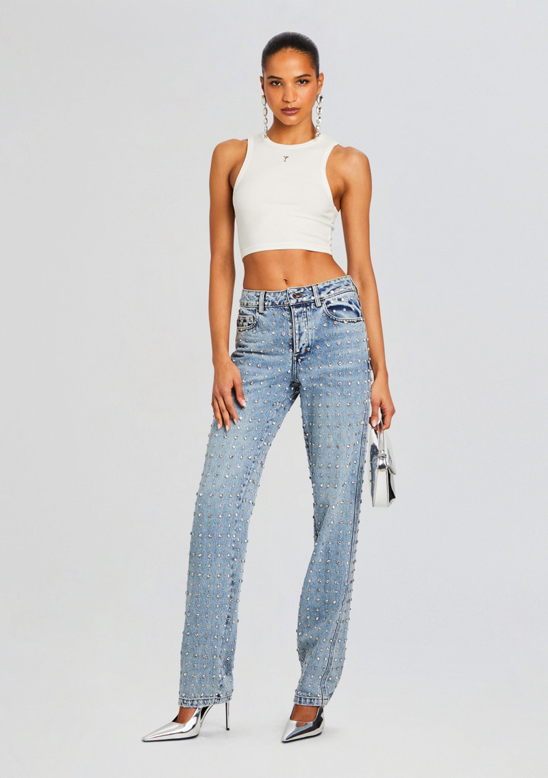RETROFÊTE VERO EMBELLISHED DENIM PANT outlook
