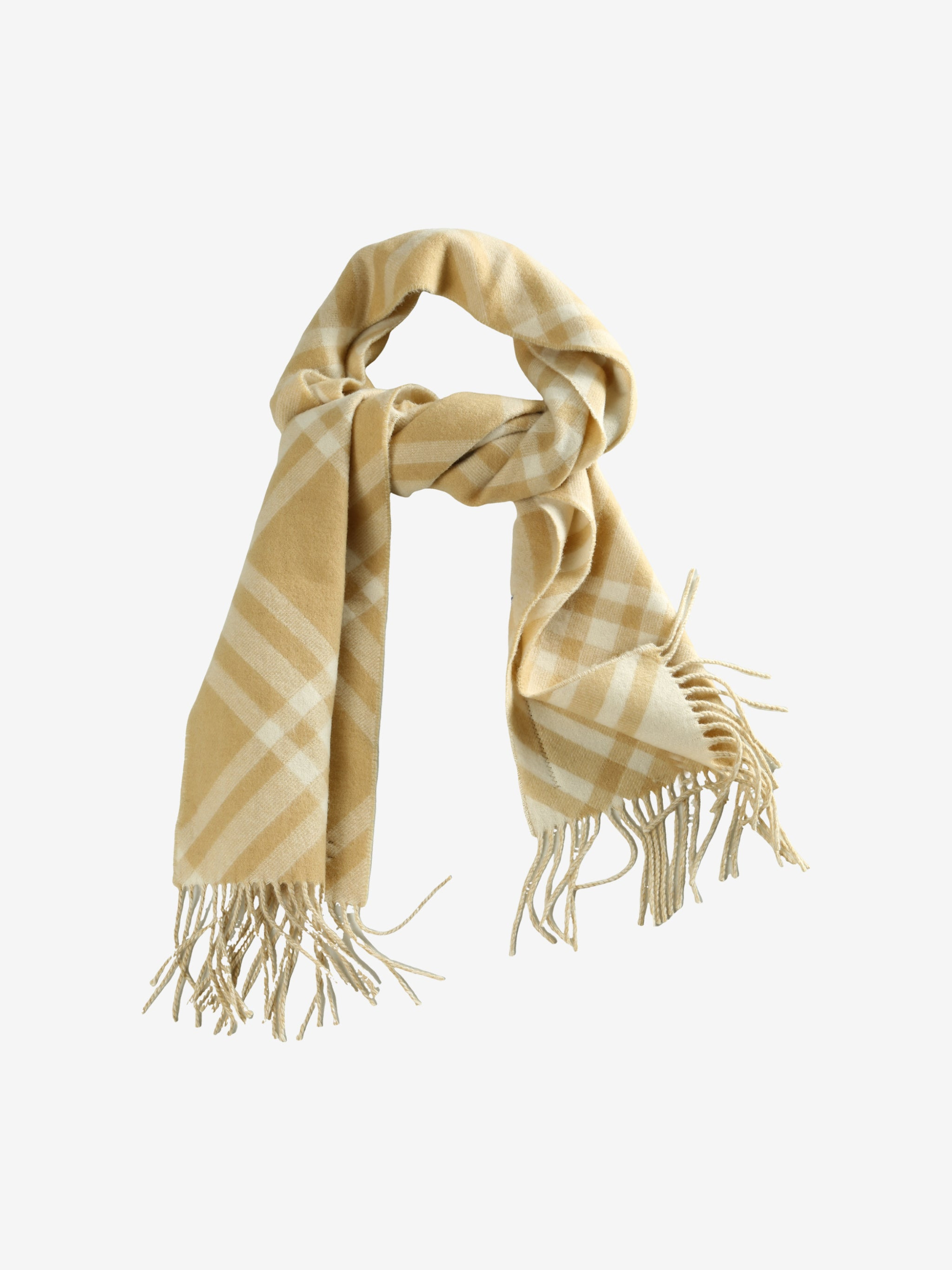 BURBERRY - Unisex Check Cashmere Scarf - 3