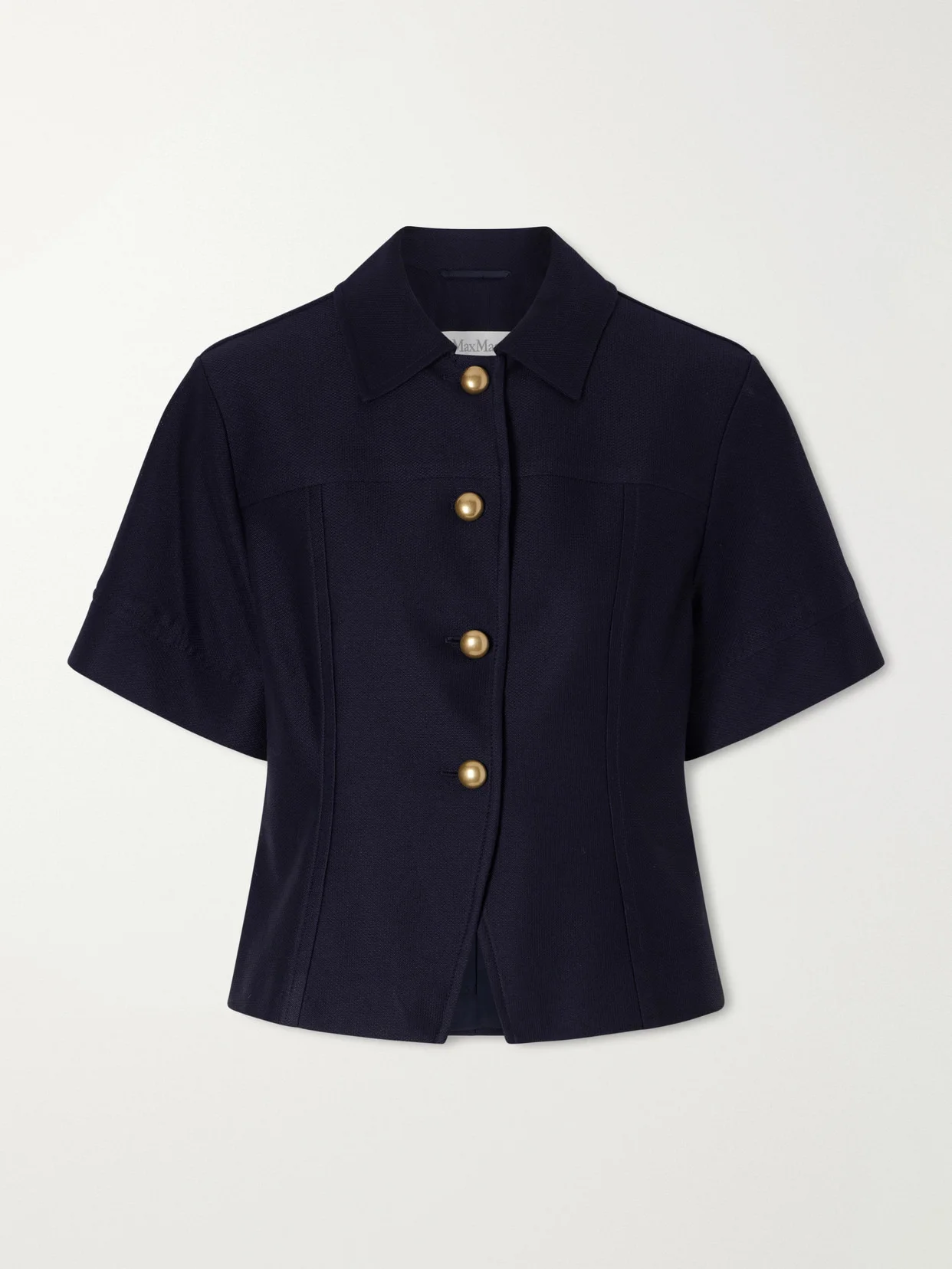 Paneled Cotton-piqué Shirt - 1