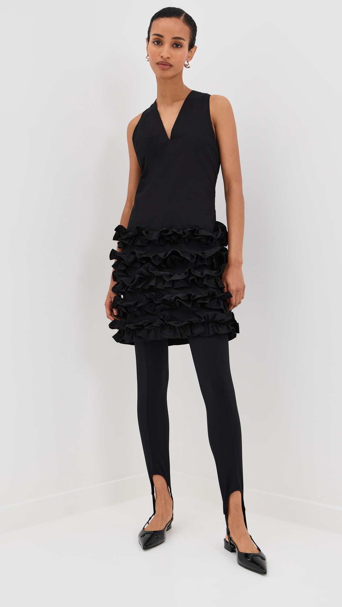Scenic Cotton Frill Dress - 4
