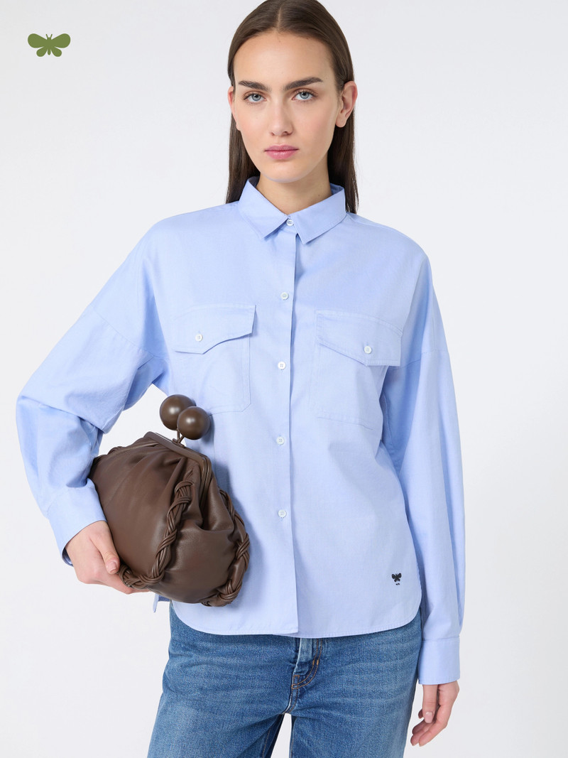 PESI Cotton Oxford shirt - LIGHT BLUE 5