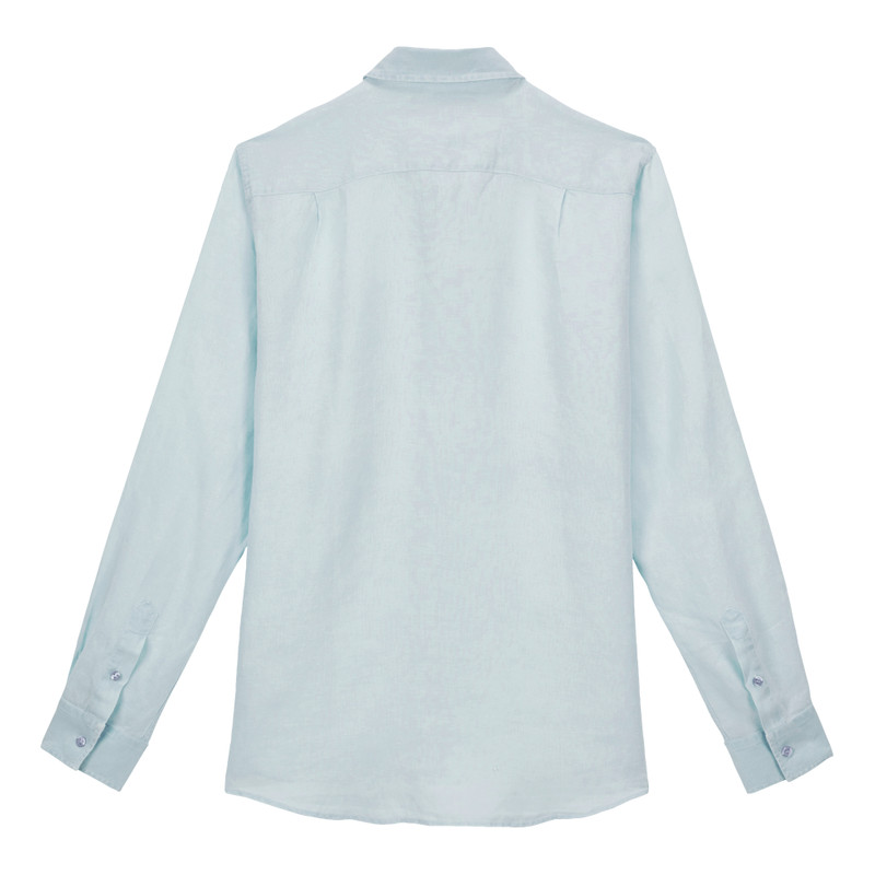 Men Linen Shirt Mineral Dye 2